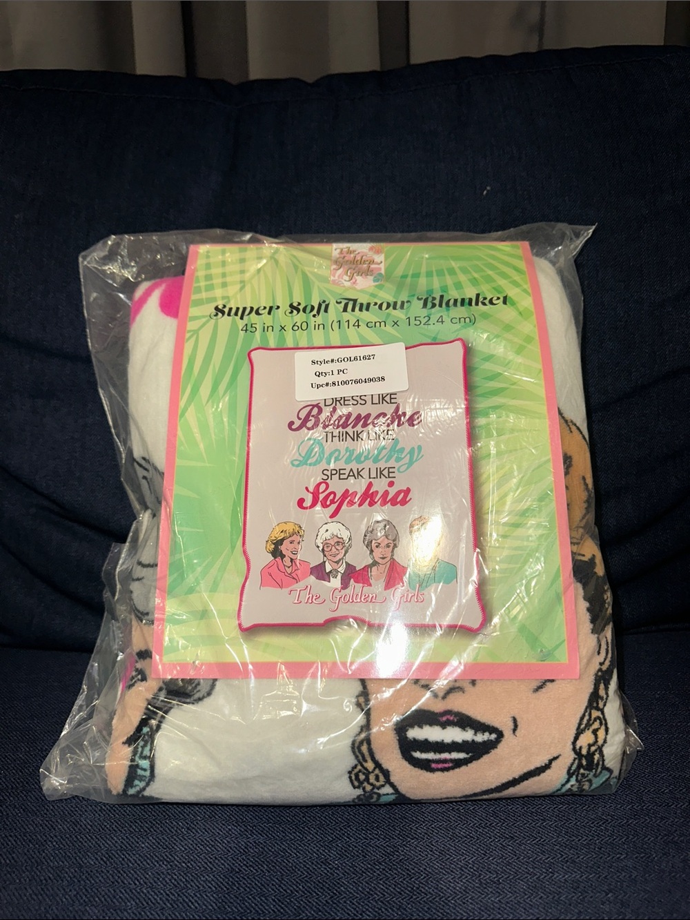 The Golden Girls Super Soft Throw Blanket - Multicolor